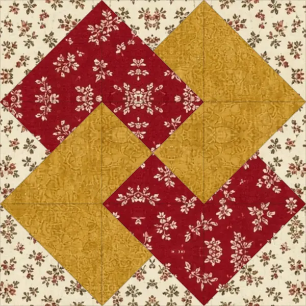 Card Trick quilt block
