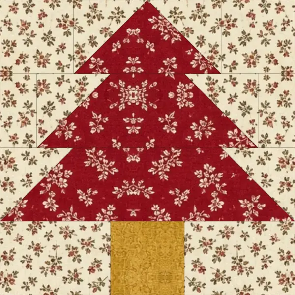 Christmas Tree quilt block