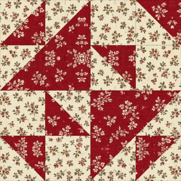 Crosses and Losses quilt block