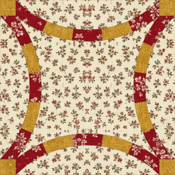 Double Wedding Ring quilt block