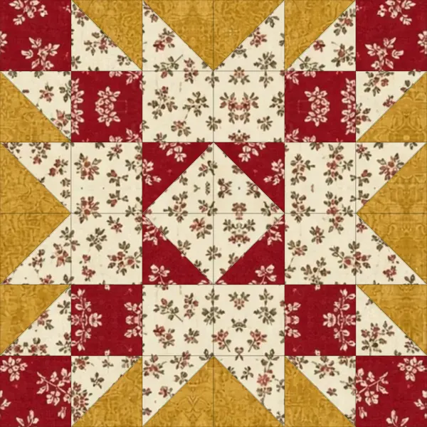 Four Patch Star quilt block