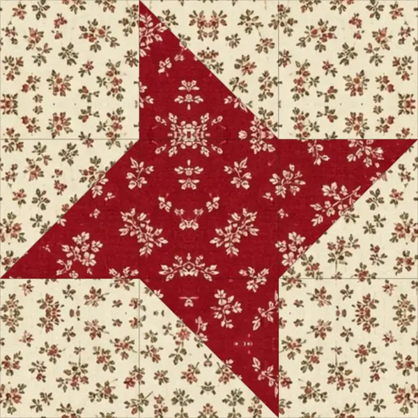 Friendship Star quilt block