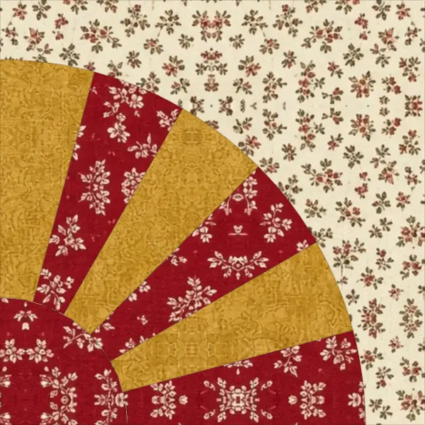 Grandmother's Fan quilt block
