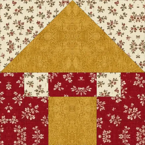 House quilt block