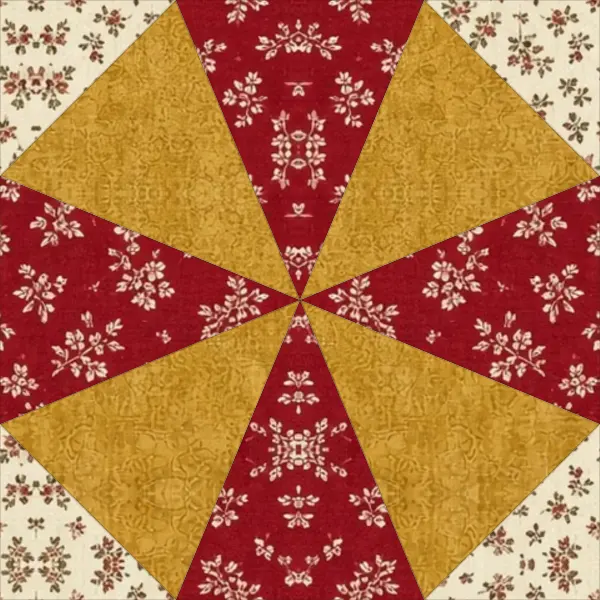 Kaleidoscope quilt block