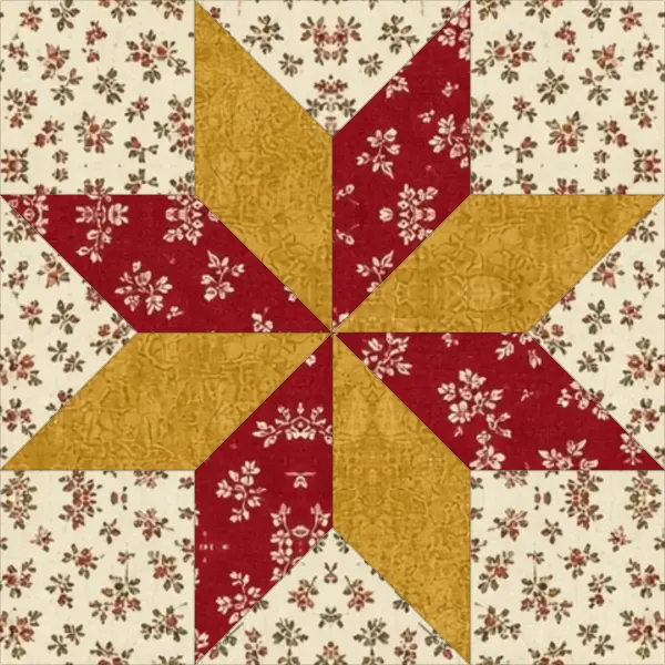 LeMoyne Star quilt block
