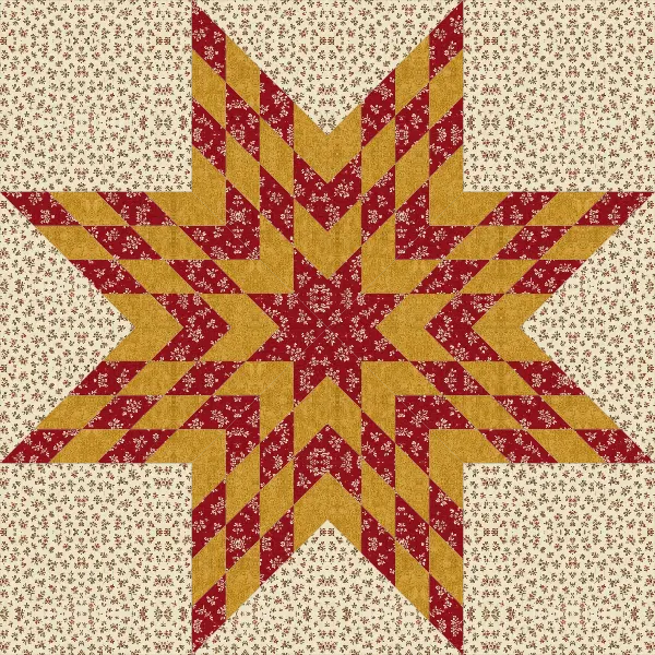 Lone Star quilt block