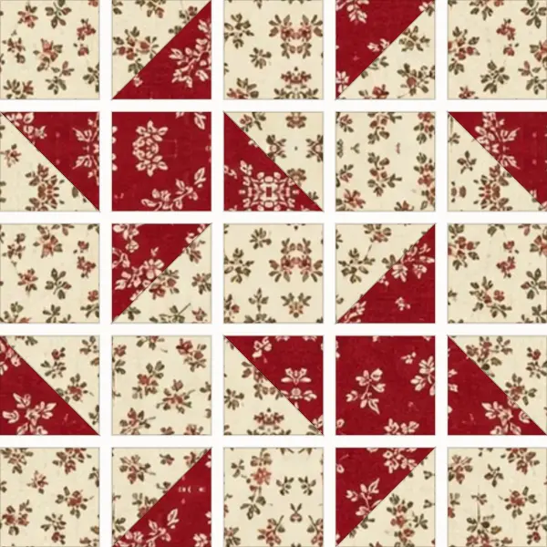Milky Way block laid out in its units before sewing