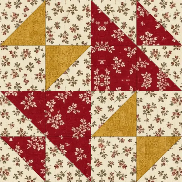 Old Maid's Puzzle quilt block