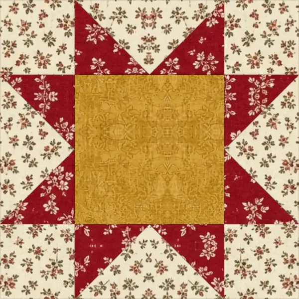 Sawtooth Star quilt block