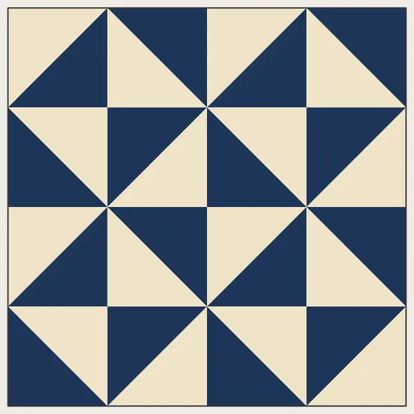 Broken Dishes barn quilt