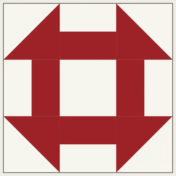 Churn Dash barn quilt