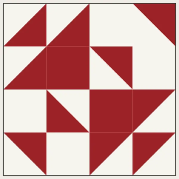 Crosses and Losses barn quilt