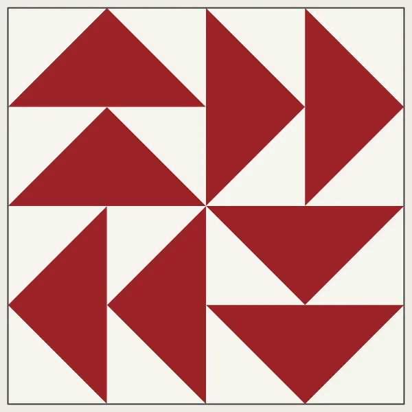 Dutchman's Puzzle barn quilt
