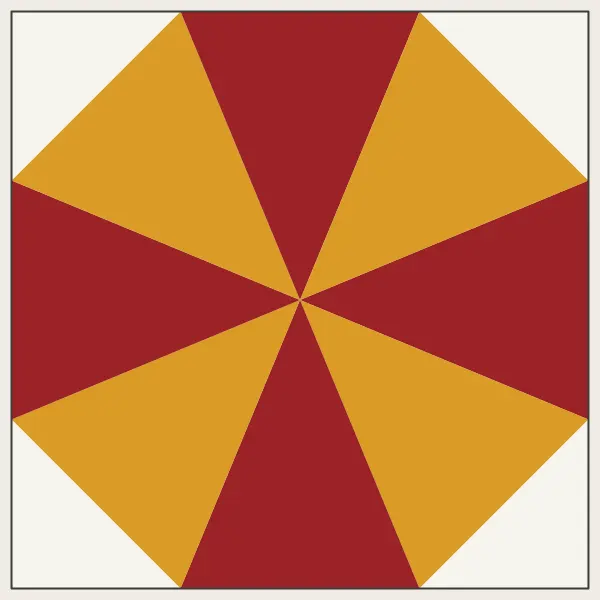 Kaleidoscope barn quilt