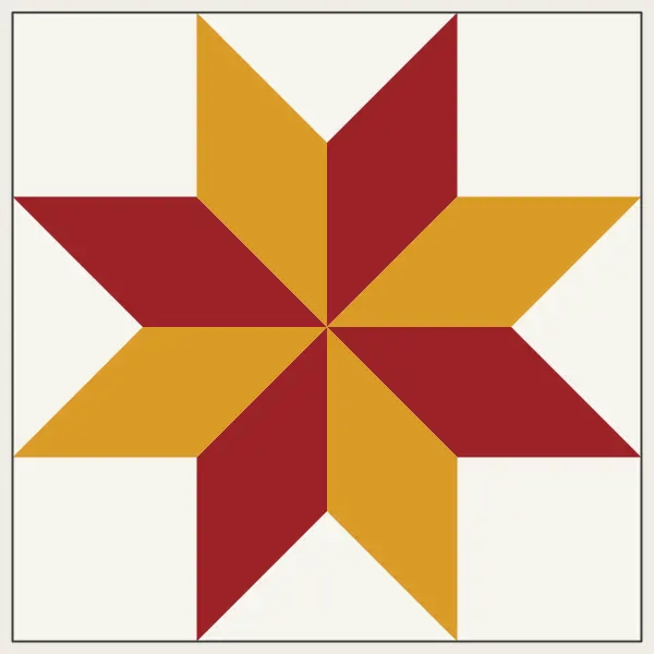 LeMoyne Star barn quilt