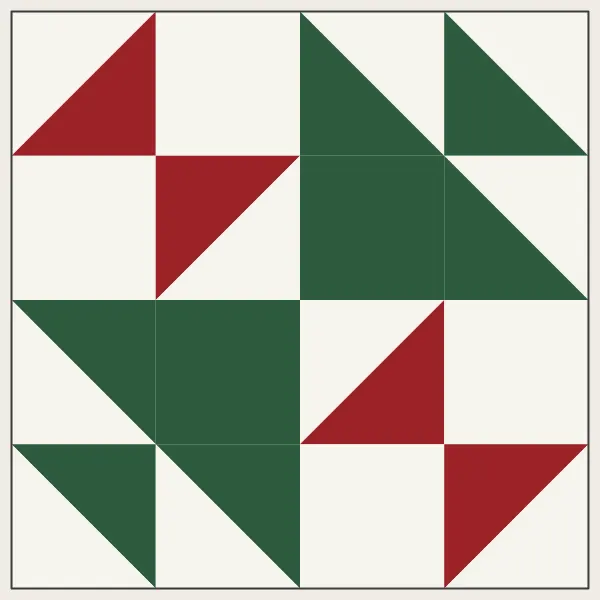 Old Maid's Puzzle barn quilt