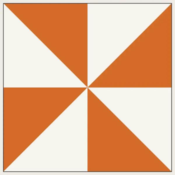 Pinwheel barn quilt