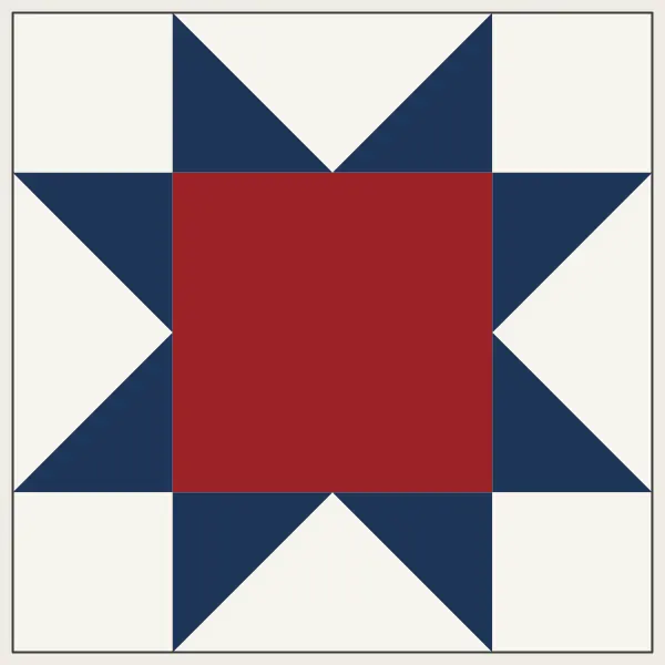 Sawtooth Star barn quilt