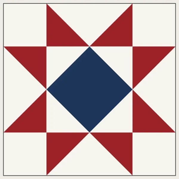 Star of Virginia barn quilt
