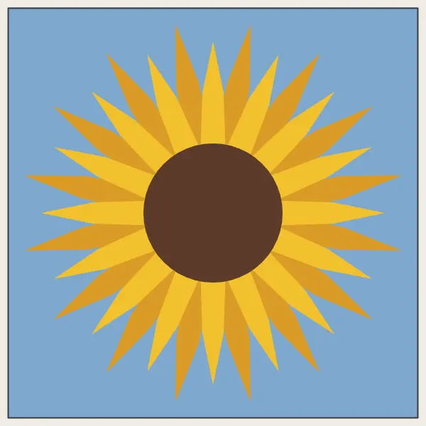 Sunflower barn quilt