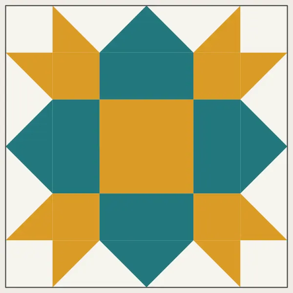 Weathervane barn quilt