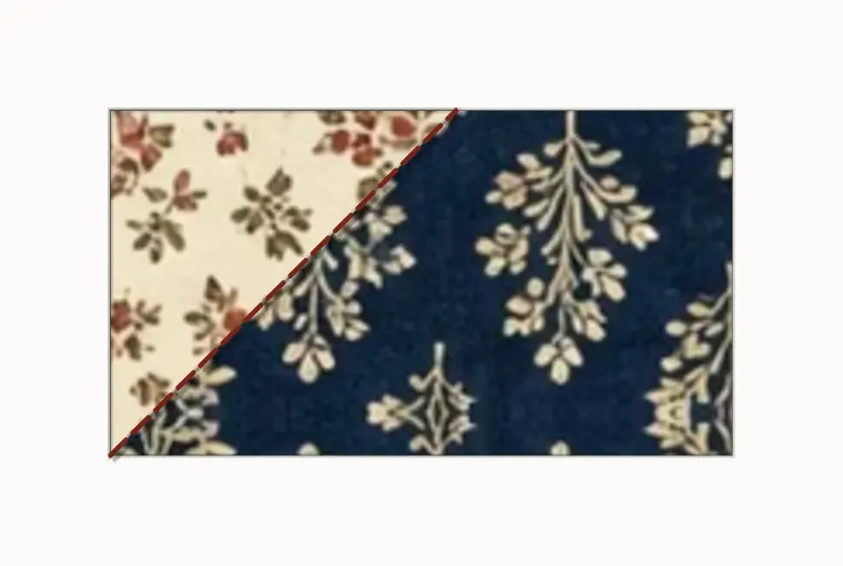 The corner trimmed and the triangle pressed open