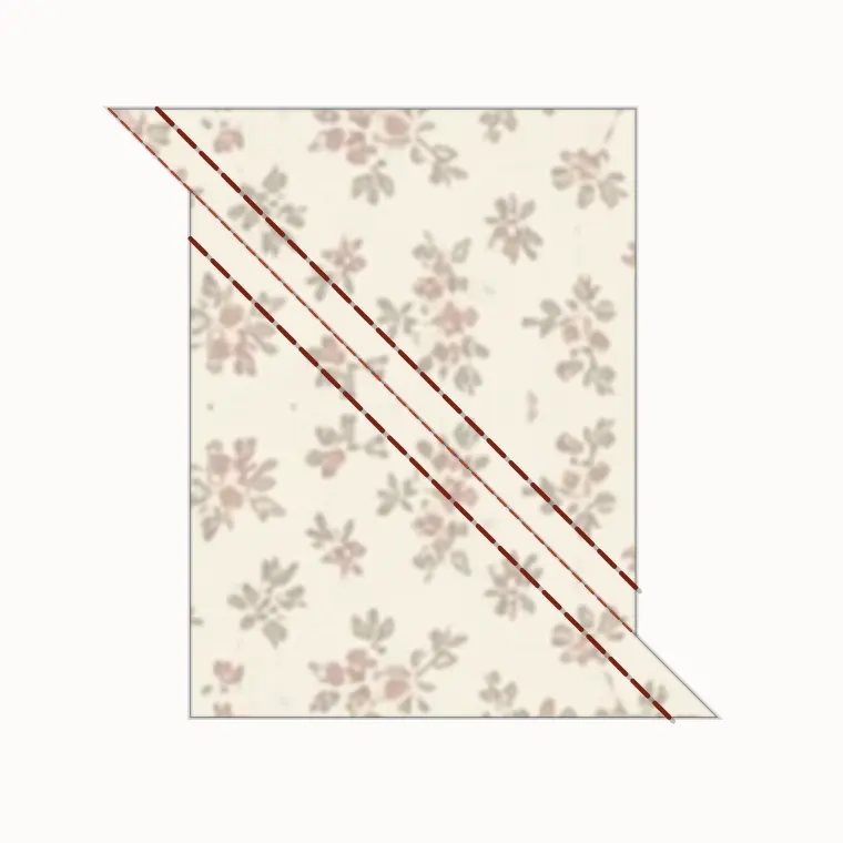 The pair cut apart on the pencil line