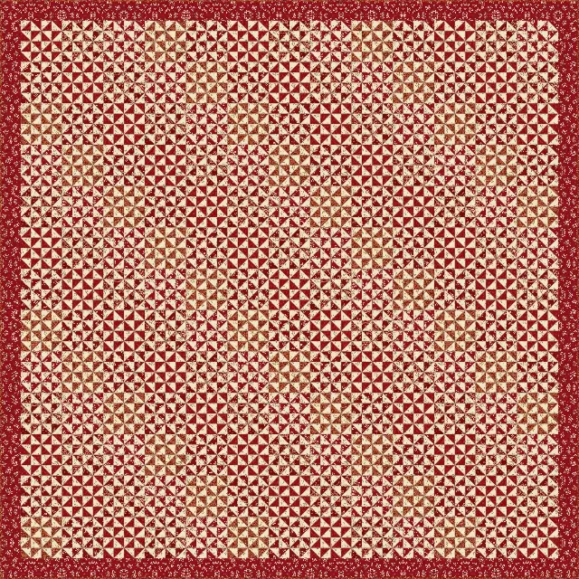 Broken Dishes quilt, king size, 112" × 112"