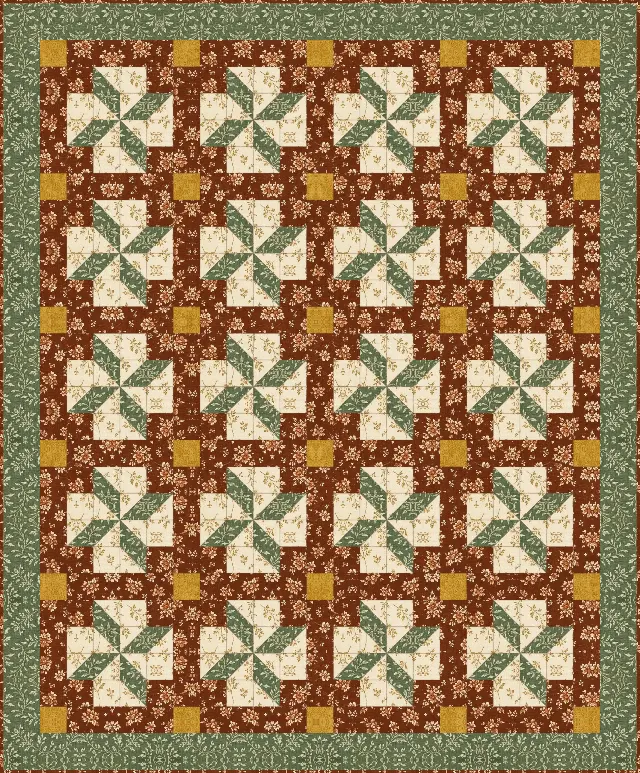 Clay's Choice quilt, crib size, 48" × 58"