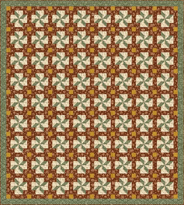Clay's Choice quilt, full size, 88" × 98"