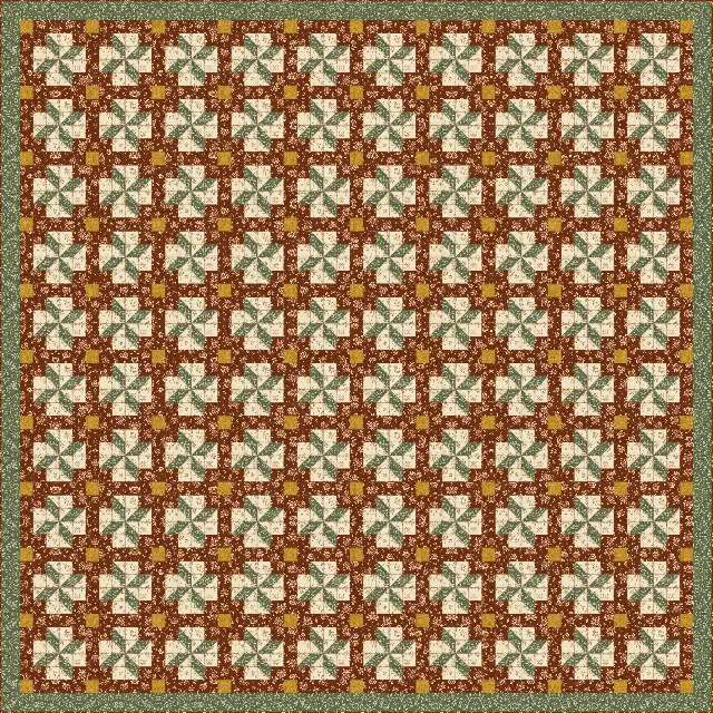 Clay's Choice quilt, king size, 108" × 108"