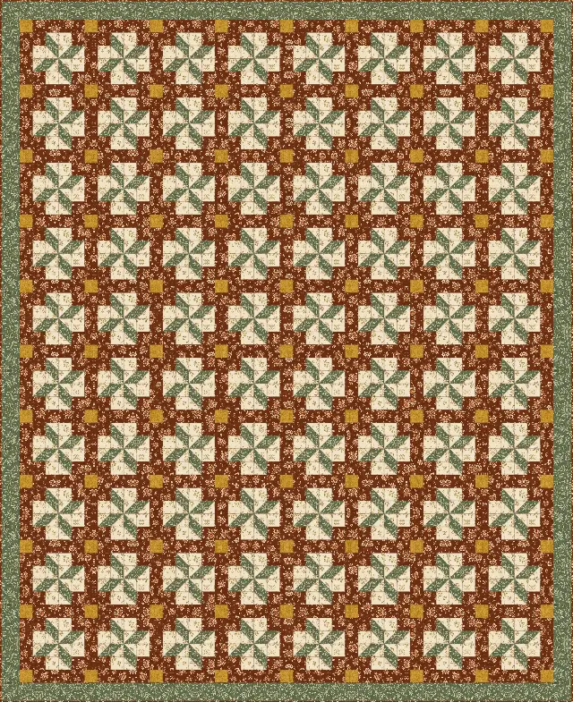 Clay's Choice quilt, queen size, 88" × 108"