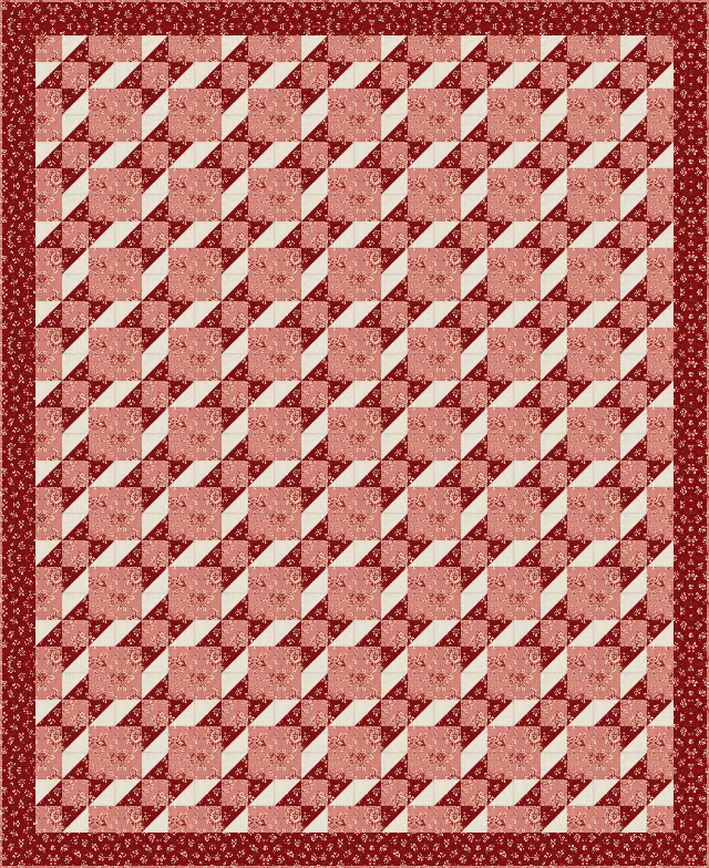Contrary Wife quilt, full size, 80" × 98"