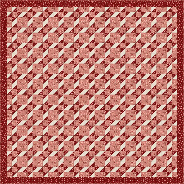 Contrary Wife quilt, king size, 107" × 107"