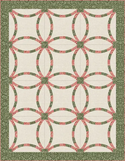 Double Wedding Ring quilt