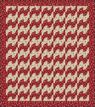 Drunkard's Path quilt