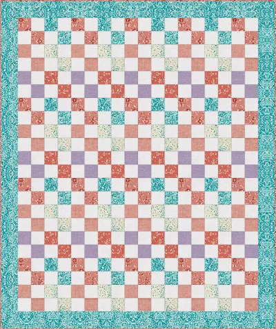 Easy Four Patch Baby quilt