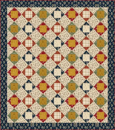 Economy Block quilt