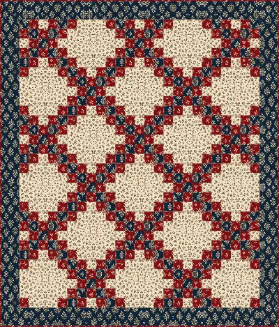 Double Irish Chain quilt