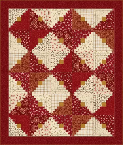 Log Cabin quilt