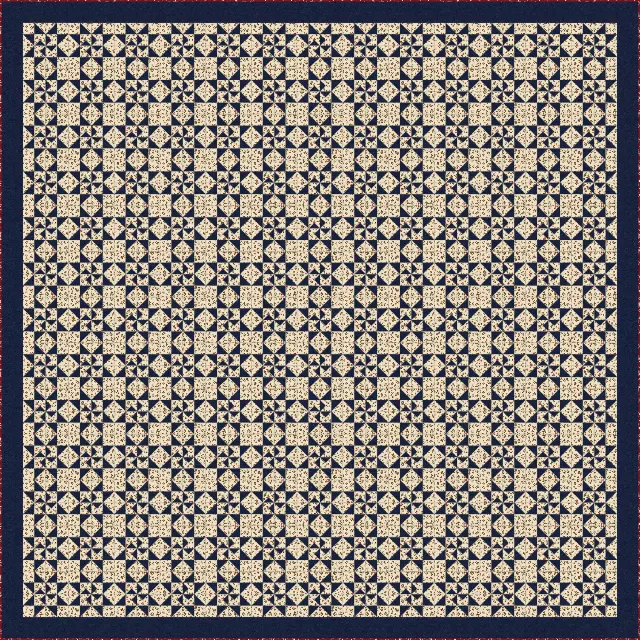 Martha Washington Star quilt, king size, 112" × 112"