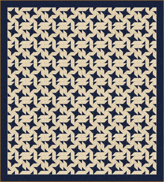 Milky Way quilt, full size, 88" × 98"