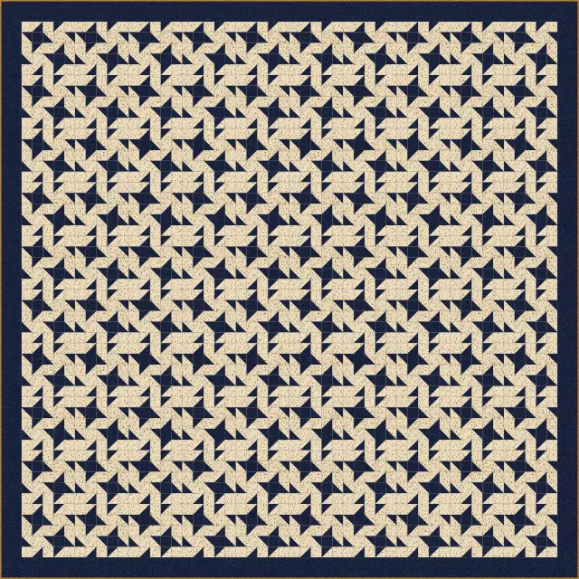 Milky Way quilt, king size, 108" × 108"