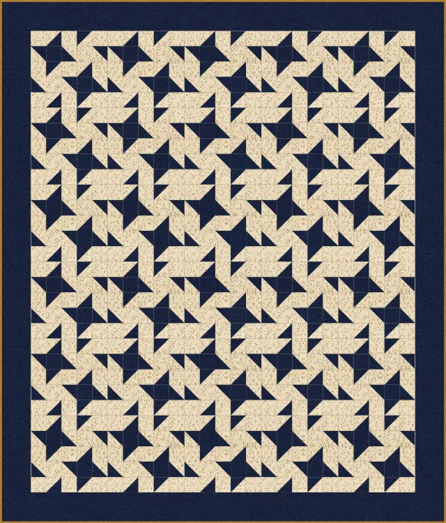 Milky Way quilt, throw size, 58" × 68"