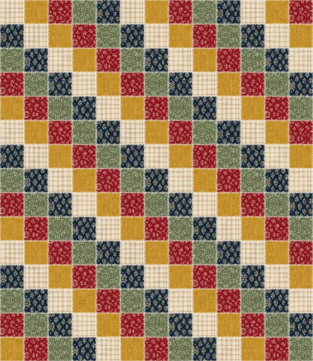 Rag quilt, queen size, 92" × 106"
