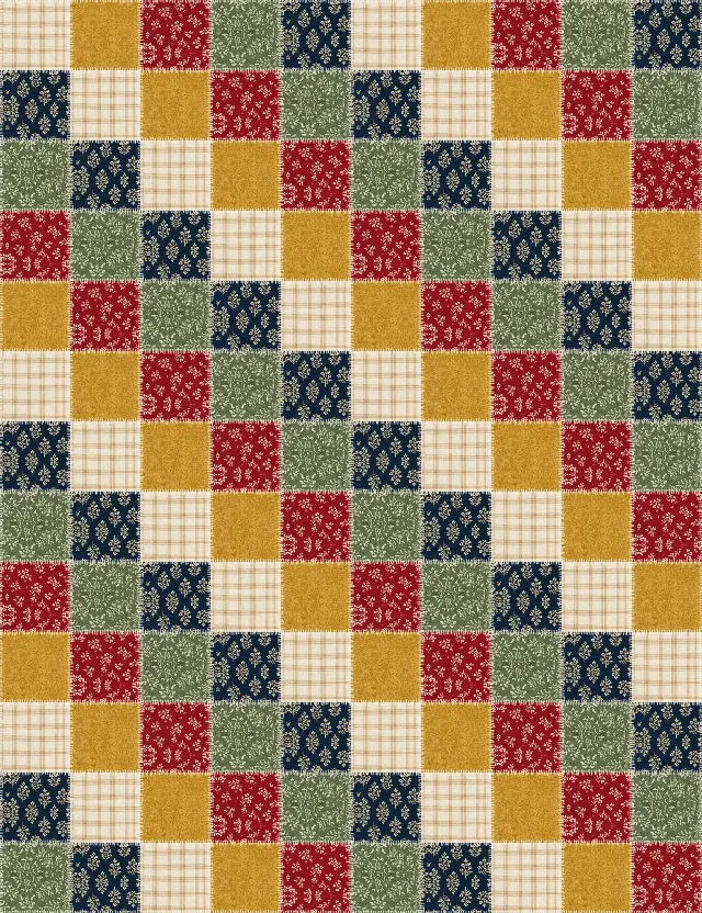 Rag quilt, twin size, 71" × 92"