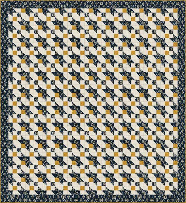 Road to Oklahoma quilt, full size, 88" × 96"
