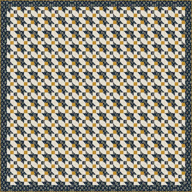 Road to Oklahoma quilt, king size, 112" × 112"