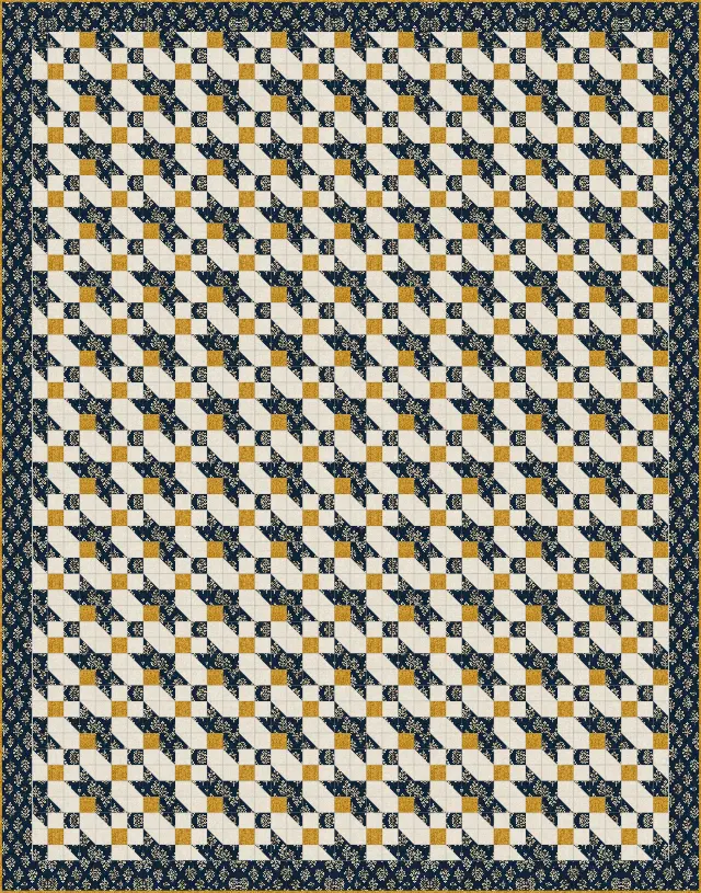 Road to Oklahoma quilt, queen size, 88" × 112"